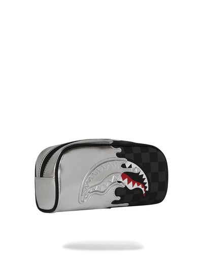 Sprayground 910B8927NSZ Beauty case nero argento Silver Side
