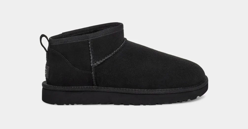 UGG Classic Ultra Mini 1116109 stivaletti neri montone