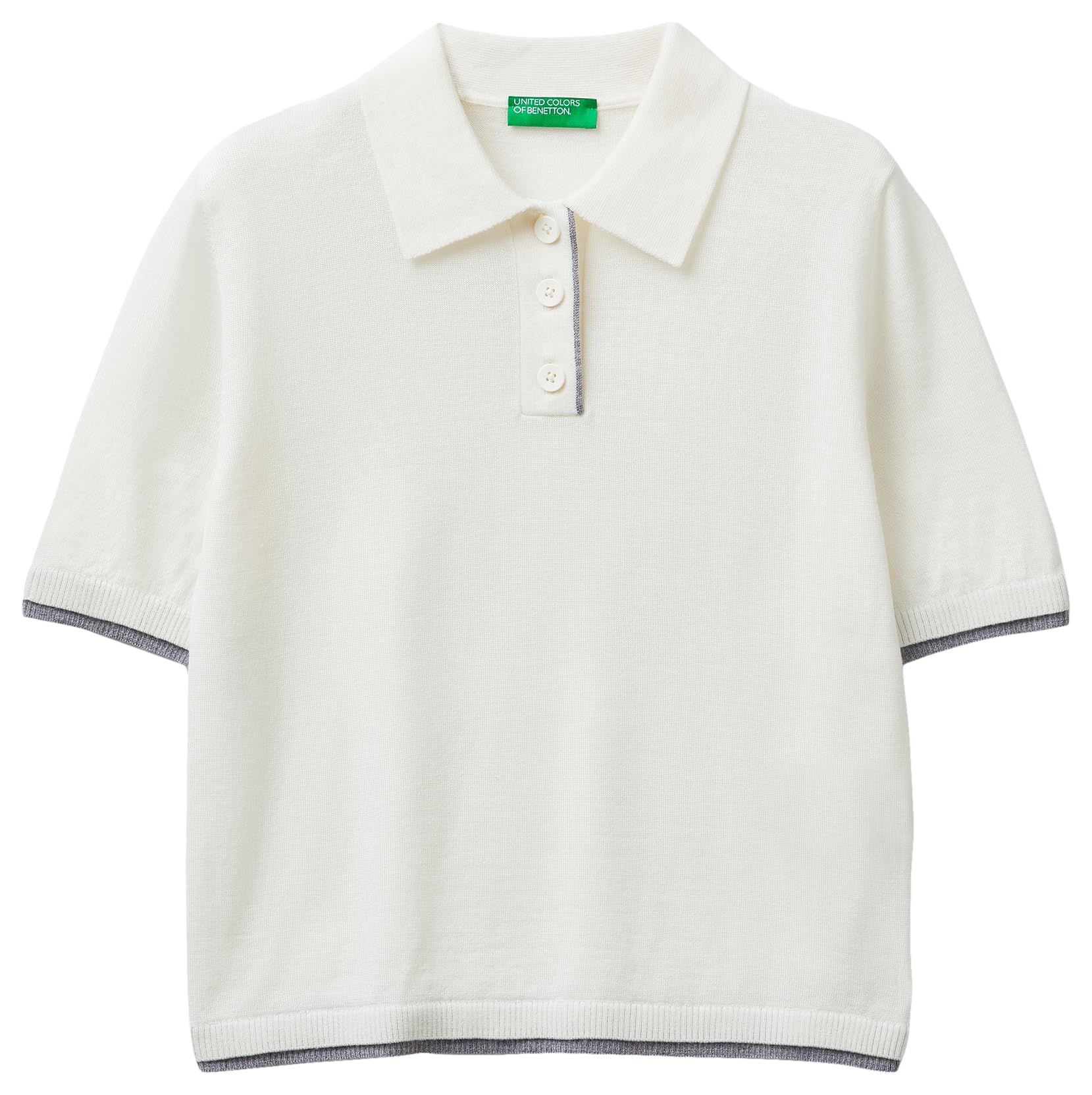 Benetton Polo M/M maglia polo manica corta in lana extrafine