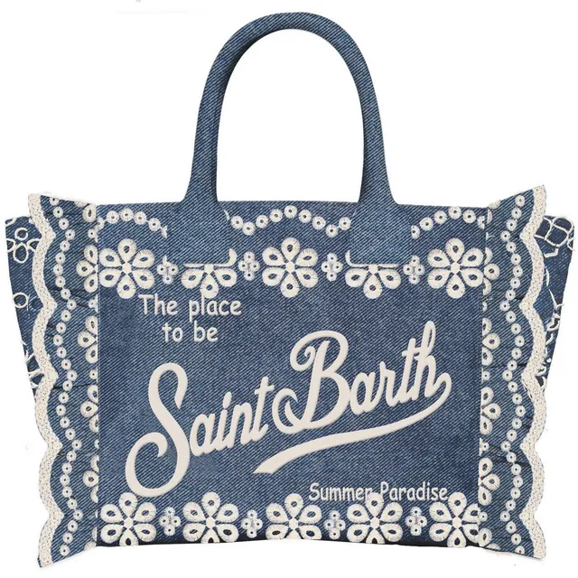 MC2 Saint Barth Vanity Volant N Borsa Denim
