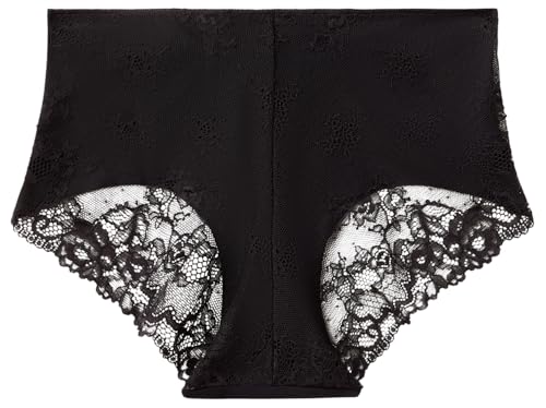 Benetton Coulotte 3LEG1S02I slip nero XS microfibra pizzo