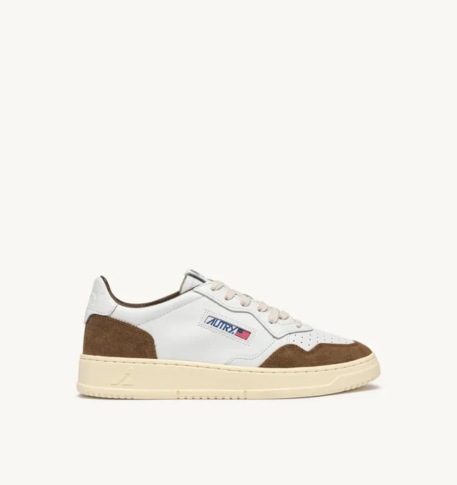 Autry Medalist Low Sneaker Uomo White Tabacco Pelle