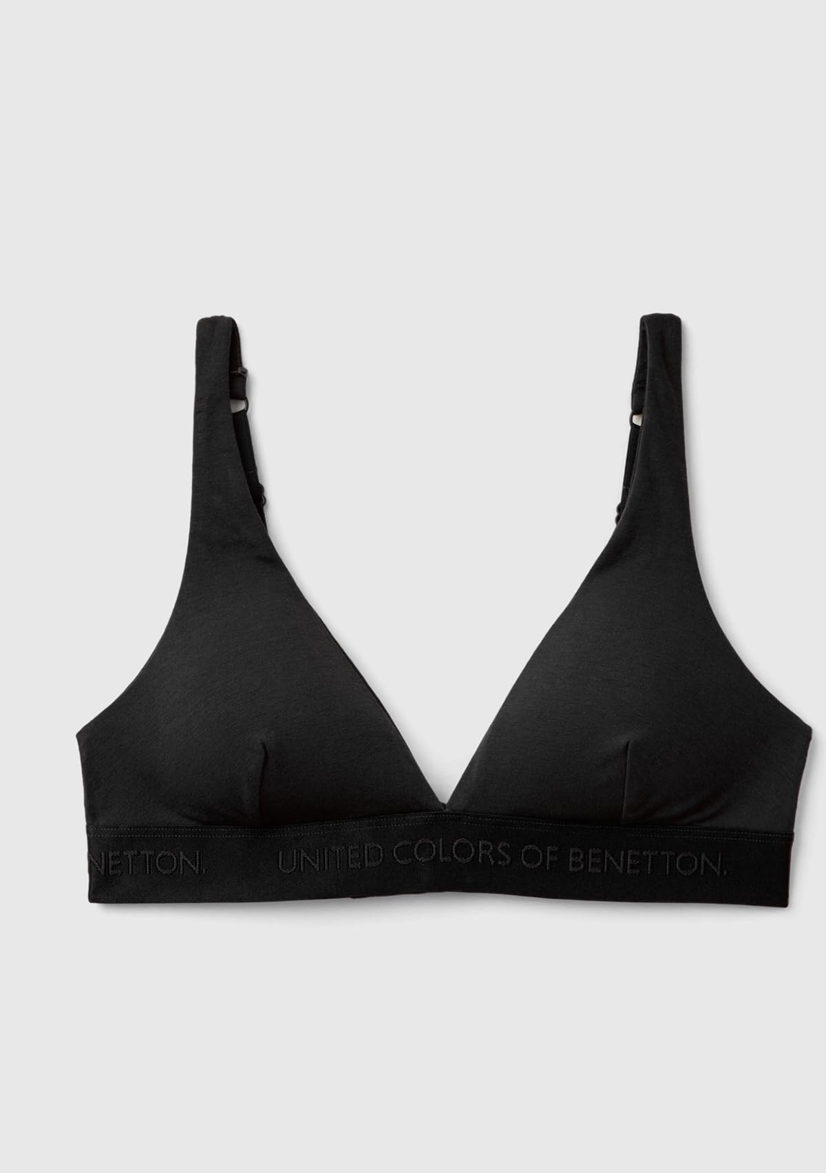 Benetton Bra reggiseno donna nero cotone comfort quotidiano