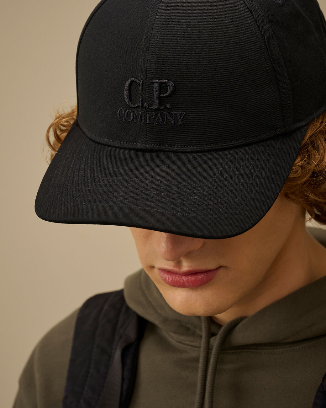 C.P. Company MAC750A00 cappello baseball blu cotone
