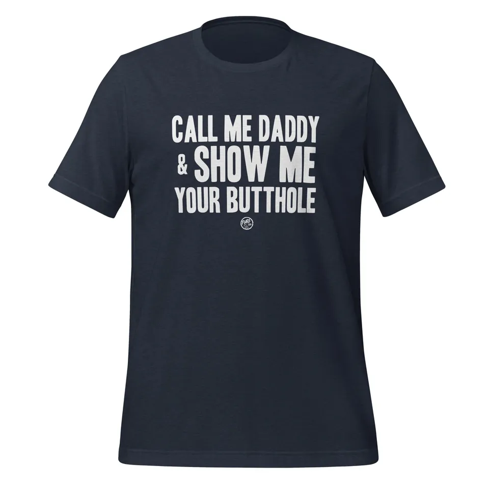 Pure Trash Call Me Daddy t-shirt uomo nera cotone