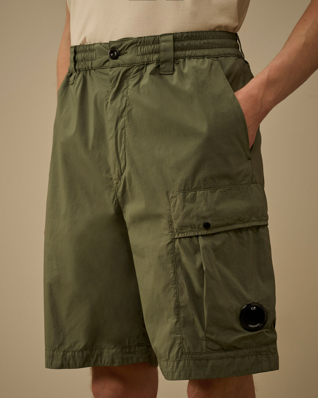 C.P. Company Cargo 20CMBE254A Bermuda verde 50 fili stretch