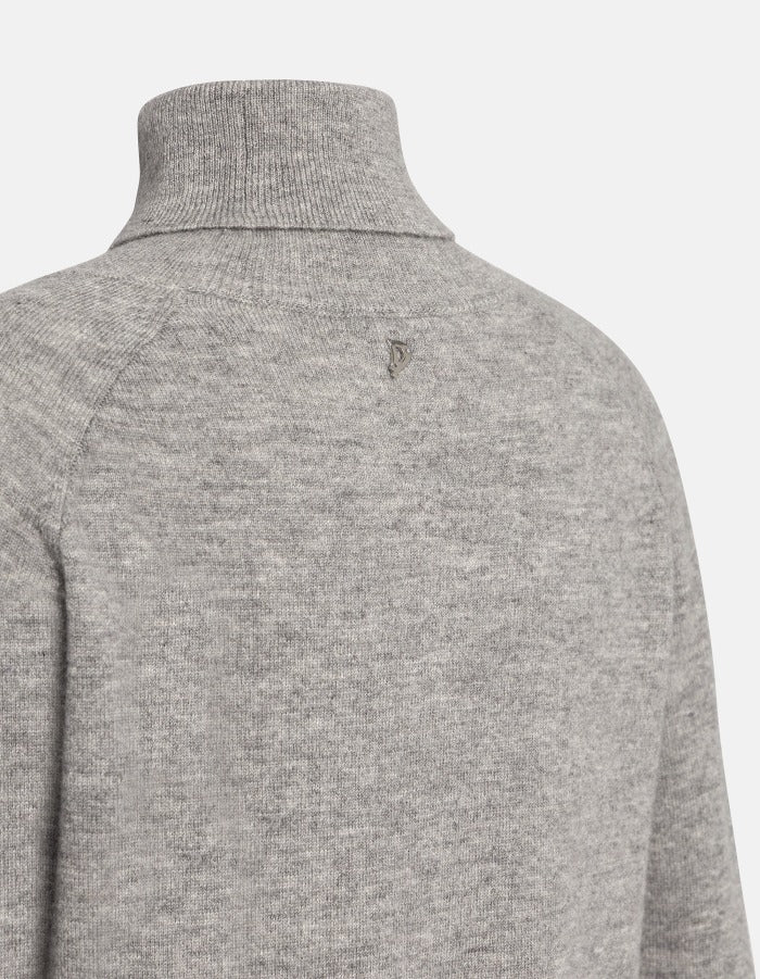 Dondup dolcevita maglia donna grigio lana cashmere