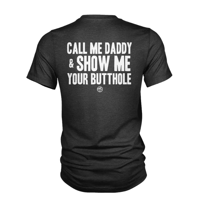 Pure Trash Call Me Daddy T-Shirt Uomo Nero XS triblend vintage