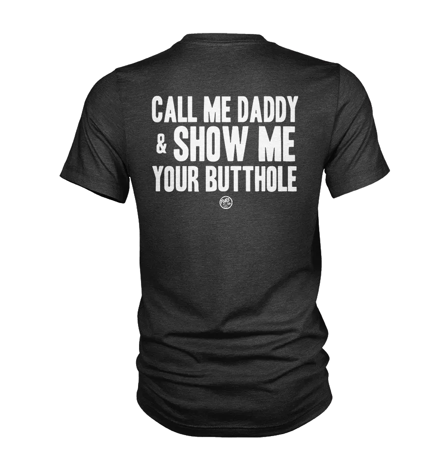Pure Trash Call Me Daddy T-Shirt Uomo Nero XS triblend vintage