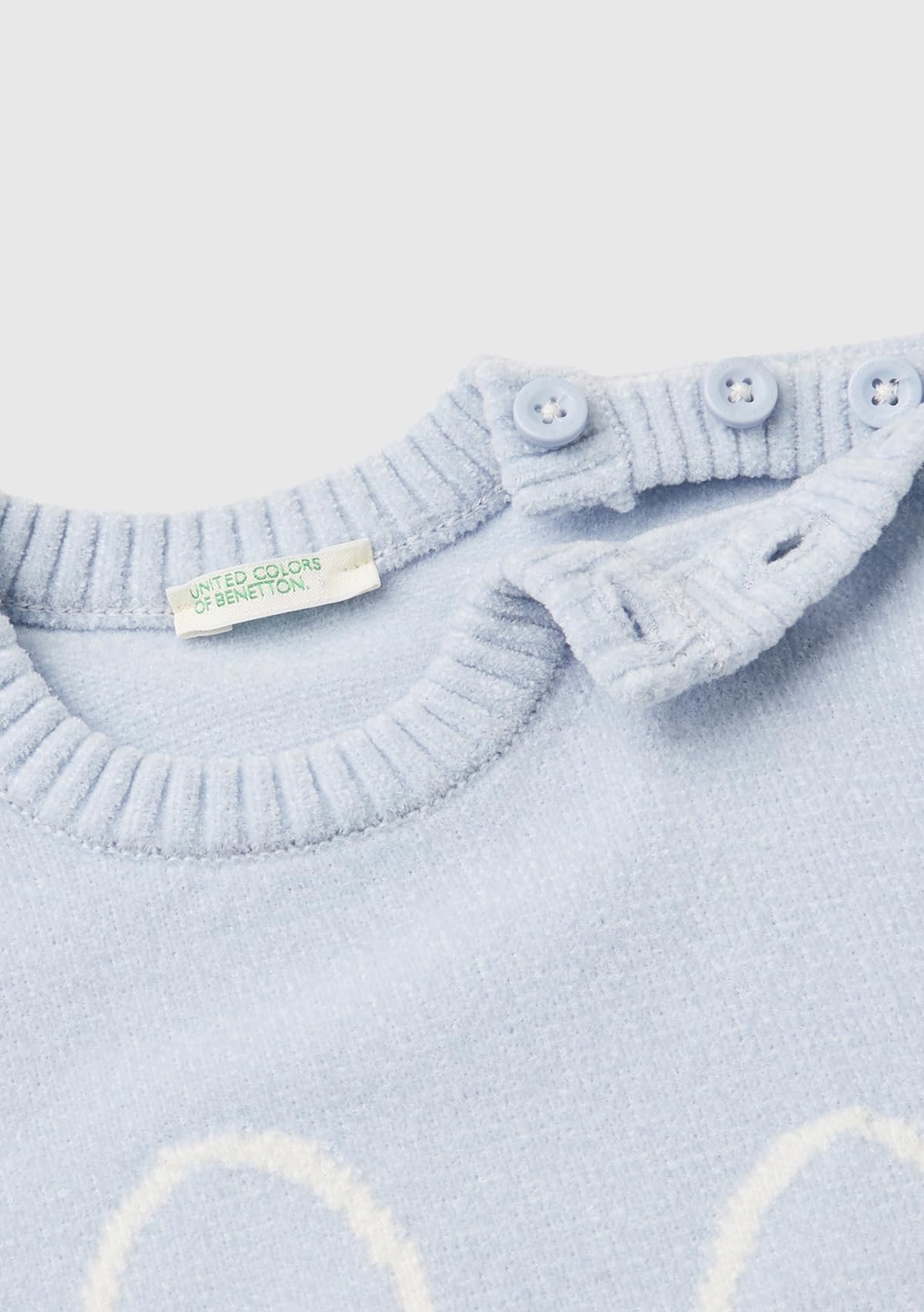 Benetton Maglia Ciniglia Coniglio Bimbo Neonato