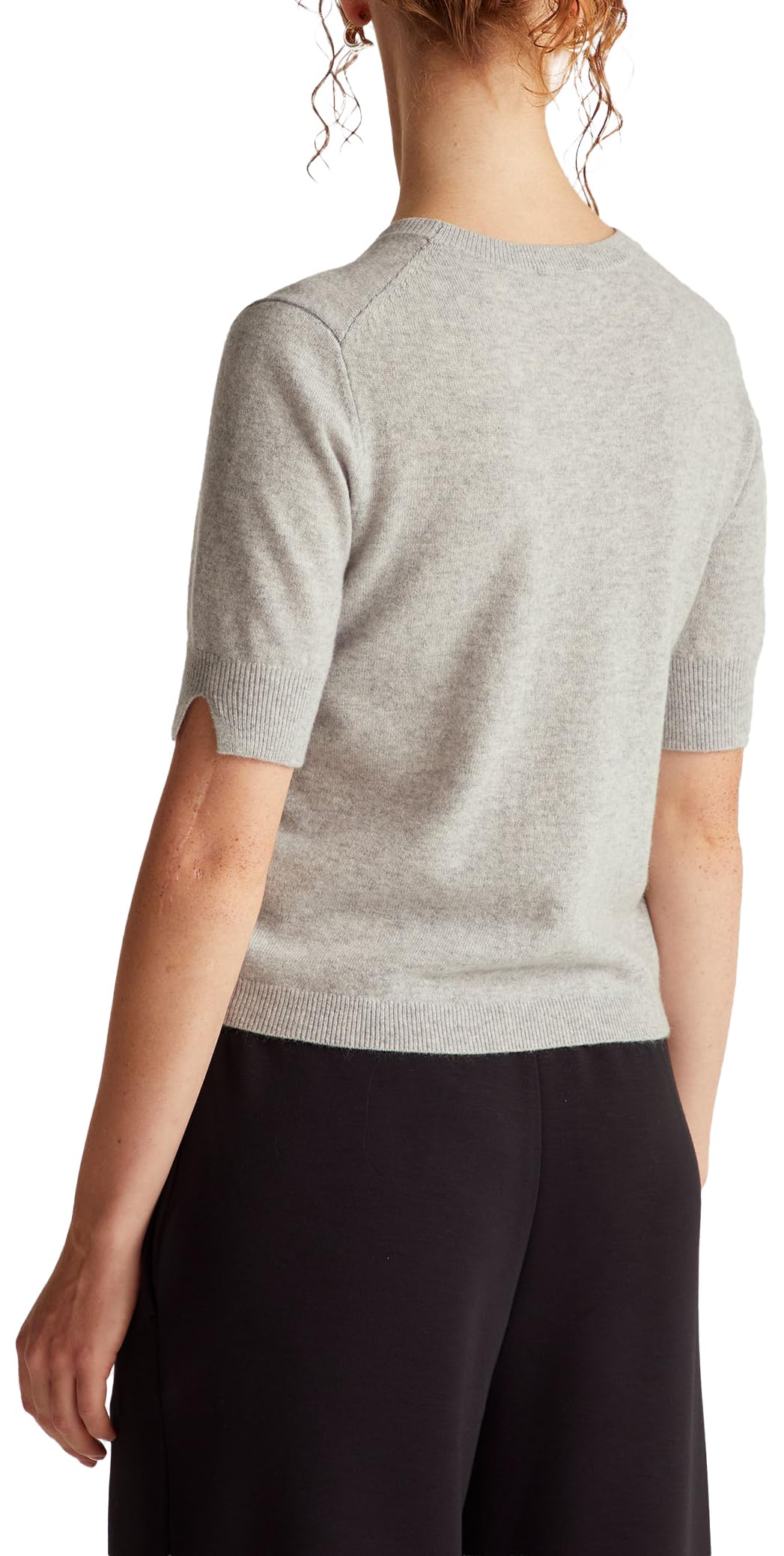 Benetton Maglia Girocollo Donna Manica Corta Regular