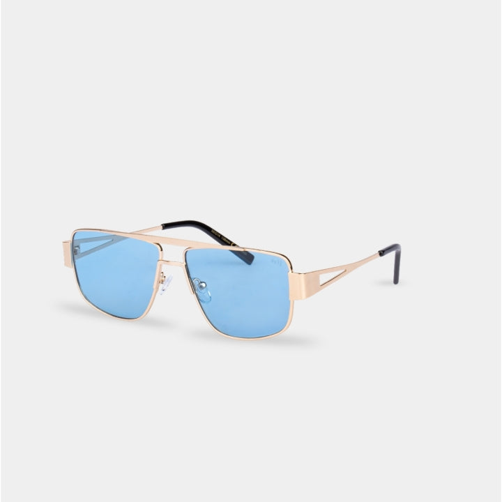 4You.Vision Nova 4Y06-MTL-03 Occhiali Sole Azzurri Unisex