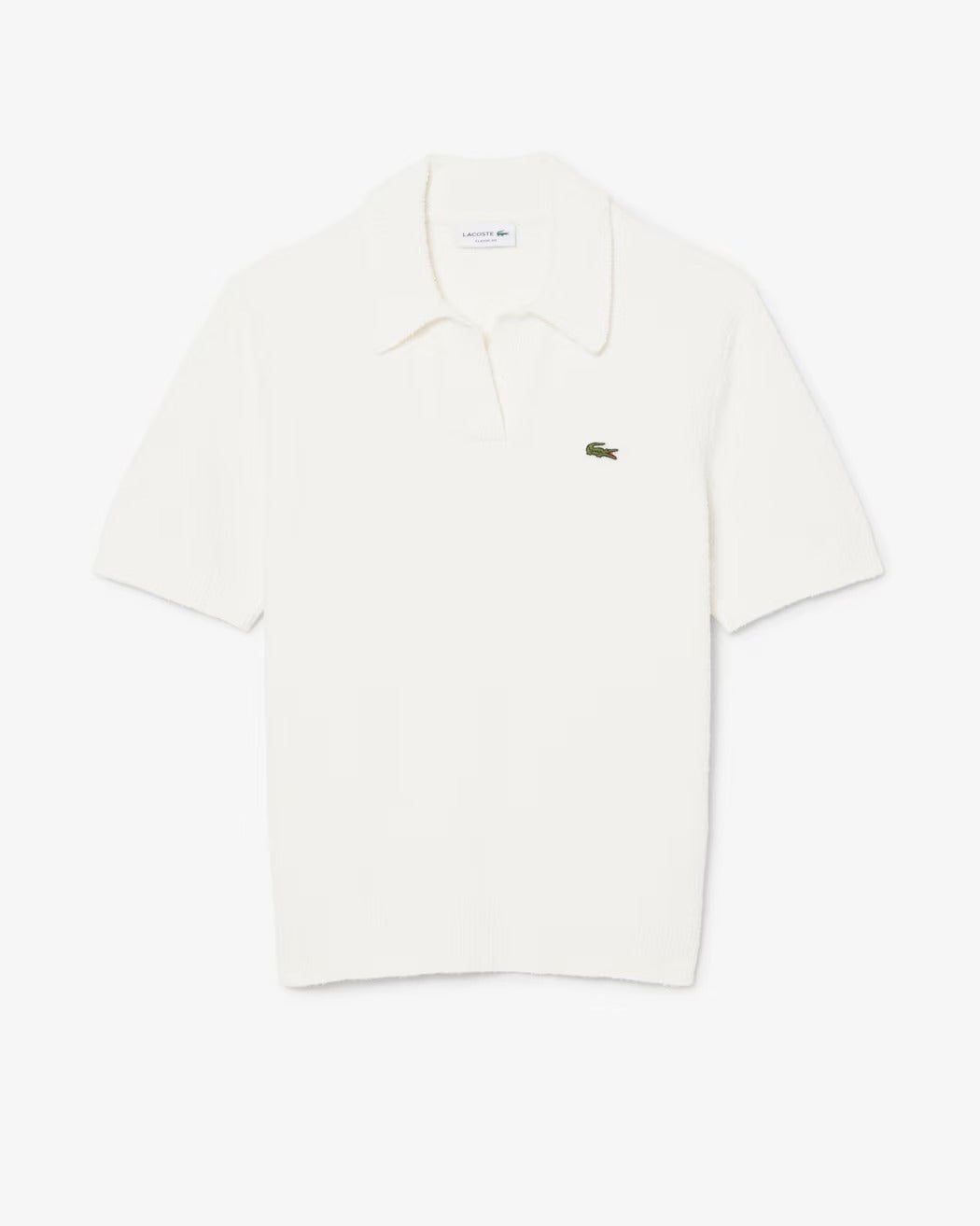 Lacoste AH0618 polo bianco bouclé cotone classic fit
