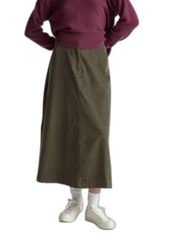 Benetton Gonne Gonna Midi Velluto Mille Righe Svasata
