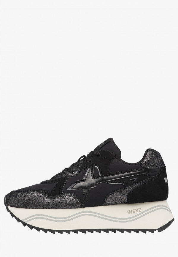 W6YZ Deva W 2017405 56 sneakers donna nero 5 cm