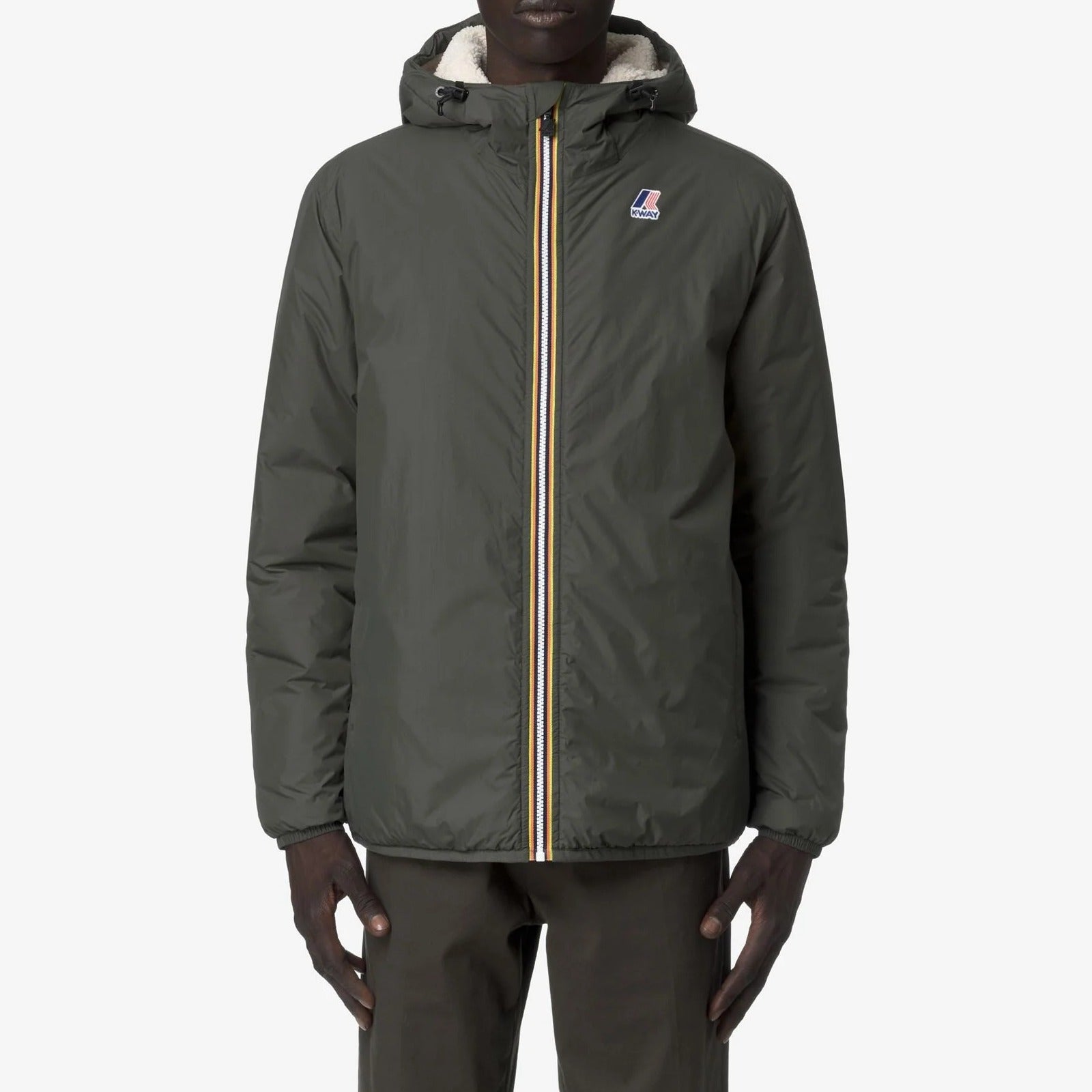 K-Way Le Vrai 4.0 Claude K21515W giacca uomo verde taglia M