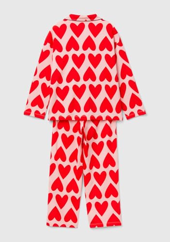 Benetton 3MR70P072 Pigiama Bimbo 90 Cuori