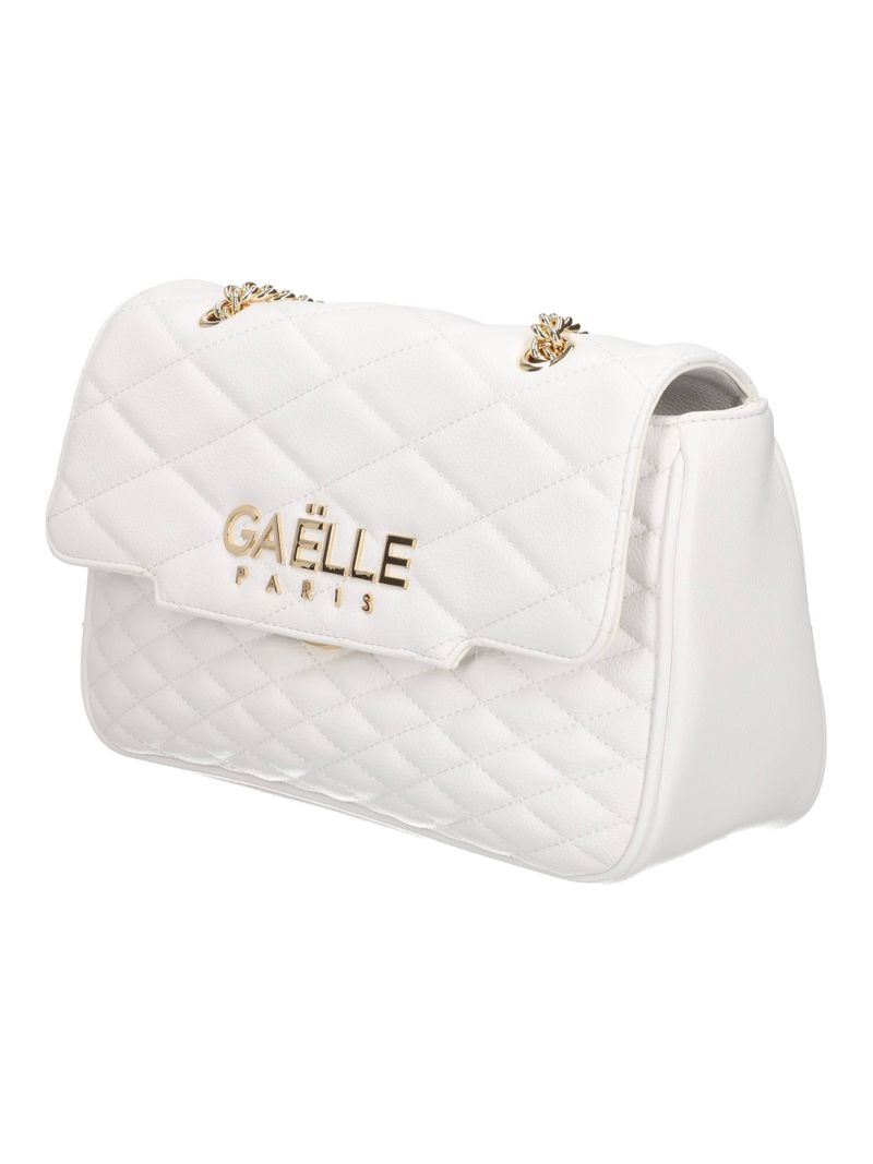 Gaelle Paris Maxi Shoulder borsa bianca trapuntata