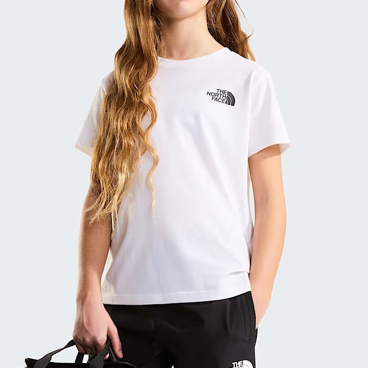 The North Face Simple Dome NF0A87T4 t-shirt bimbi bianco
