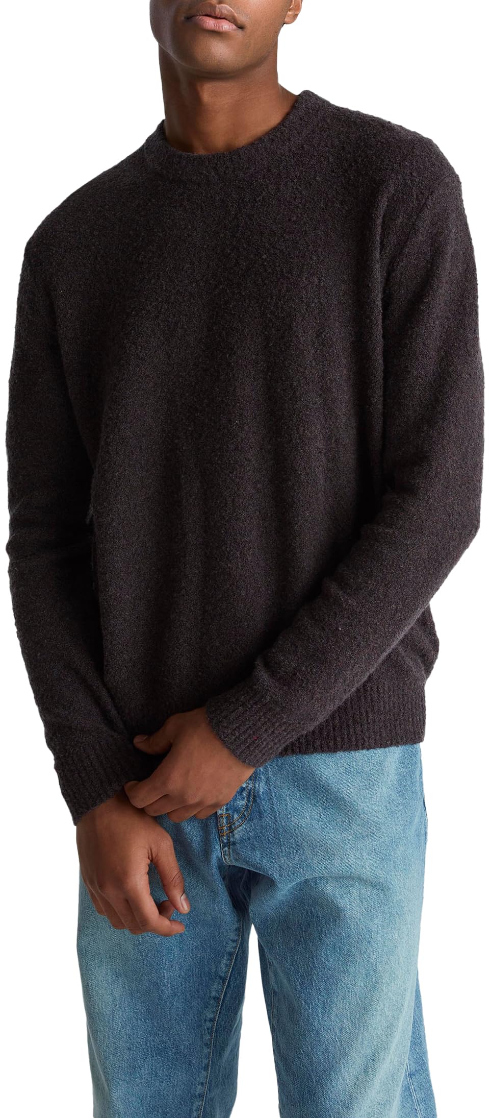 Benetton Maglieria 1l5yu10ad Maglione Uomo Girocollo Bouclé