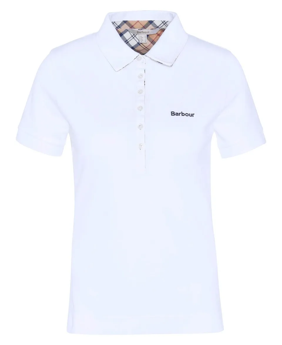 Barbour Portsdown LML0634 Polo Donna Bianco Cotone