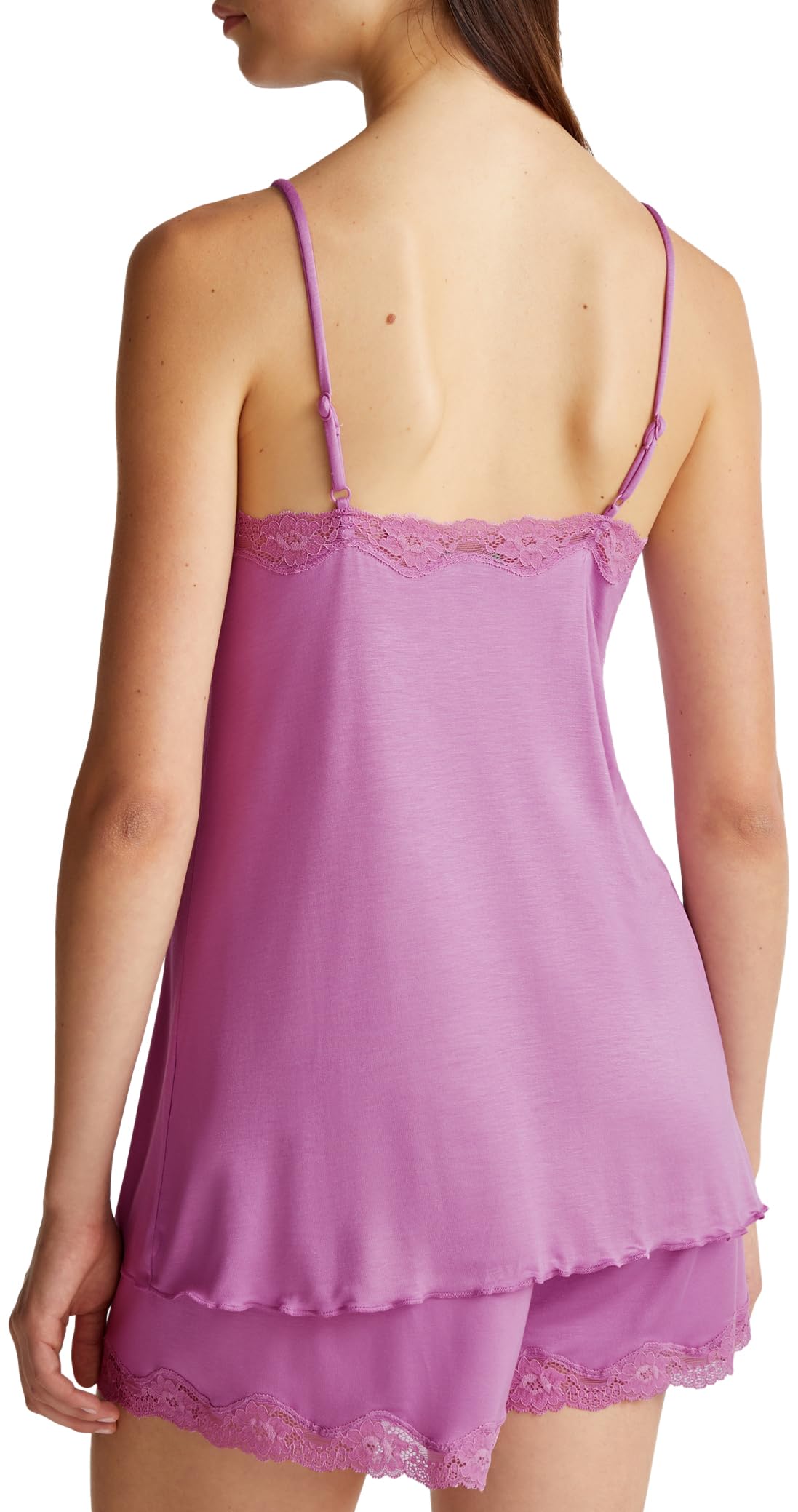 Benetton Canotta Donna S 3Z123H00J in Viscosa e Pizzo