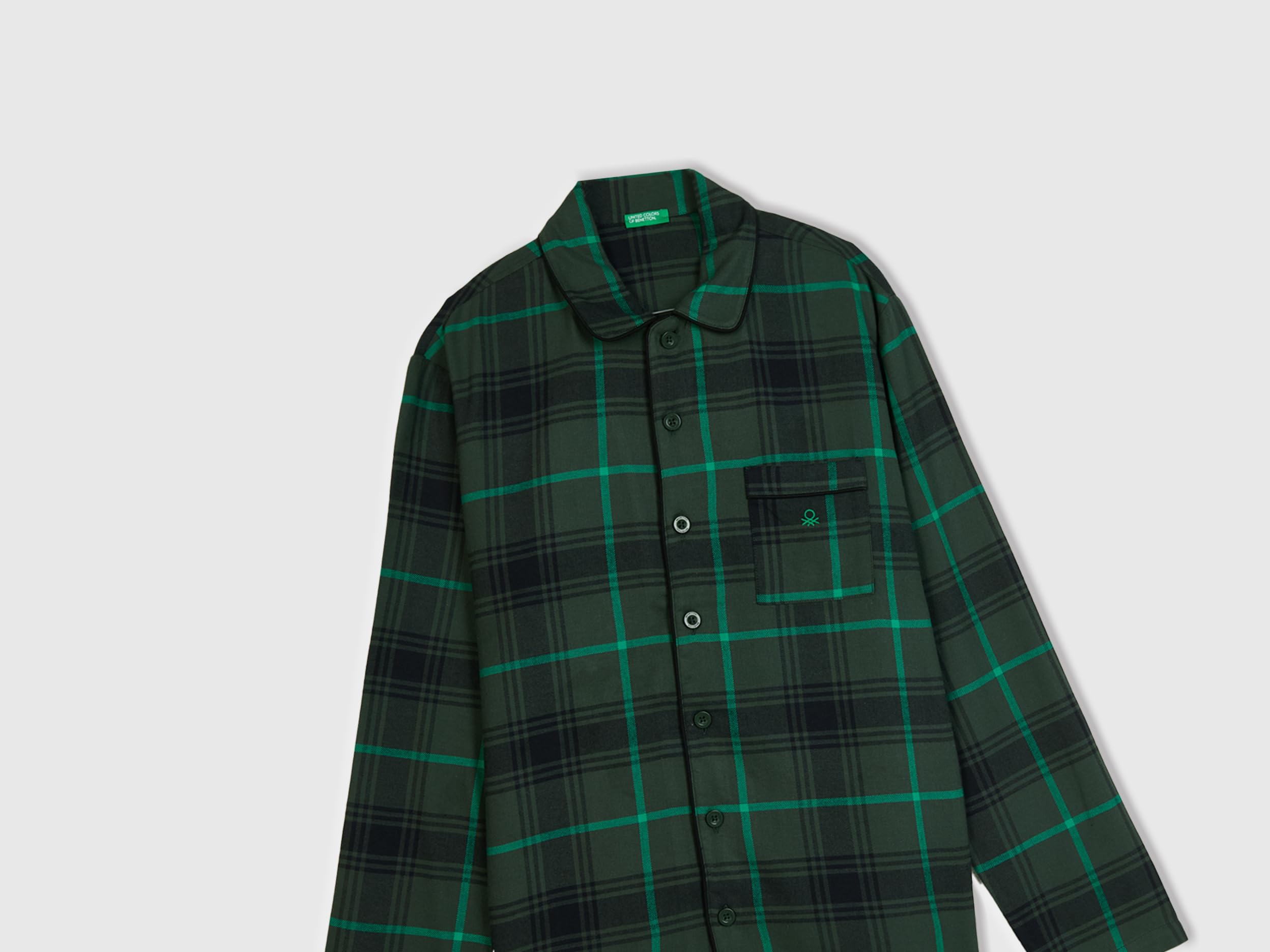 Benetton 43UL4P00A Set Pigiama Uomo S Flanella