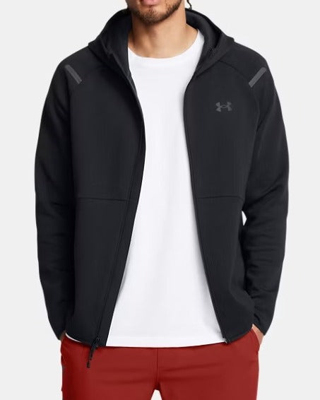 Under Armour Unstoppable 1389352 felpa uomo nera full zip