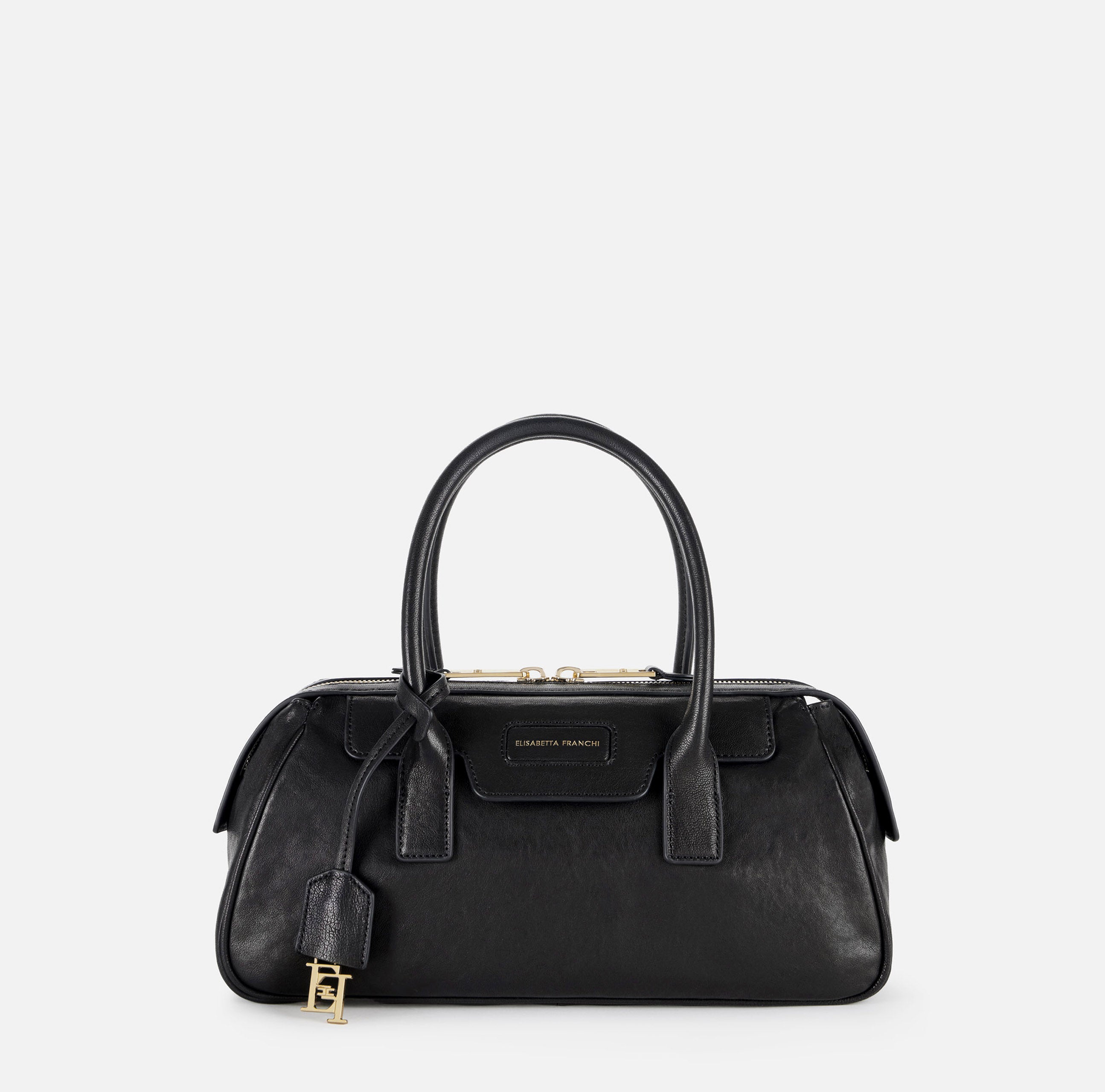 Elisabetta Franchi BS19A67E2 bauletto donna Nero nappa