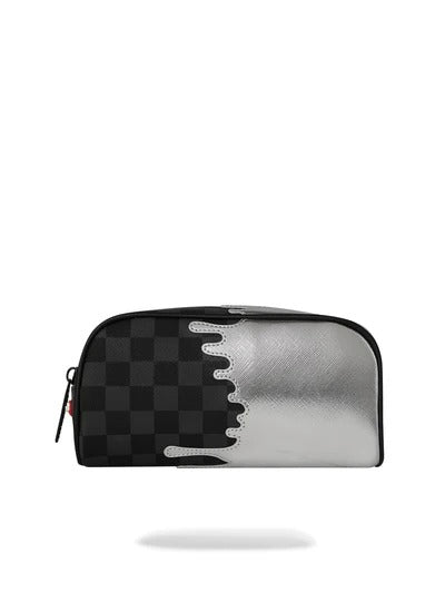 Sprayground 910B8927NSZ Beauty case nero argento Silver Side