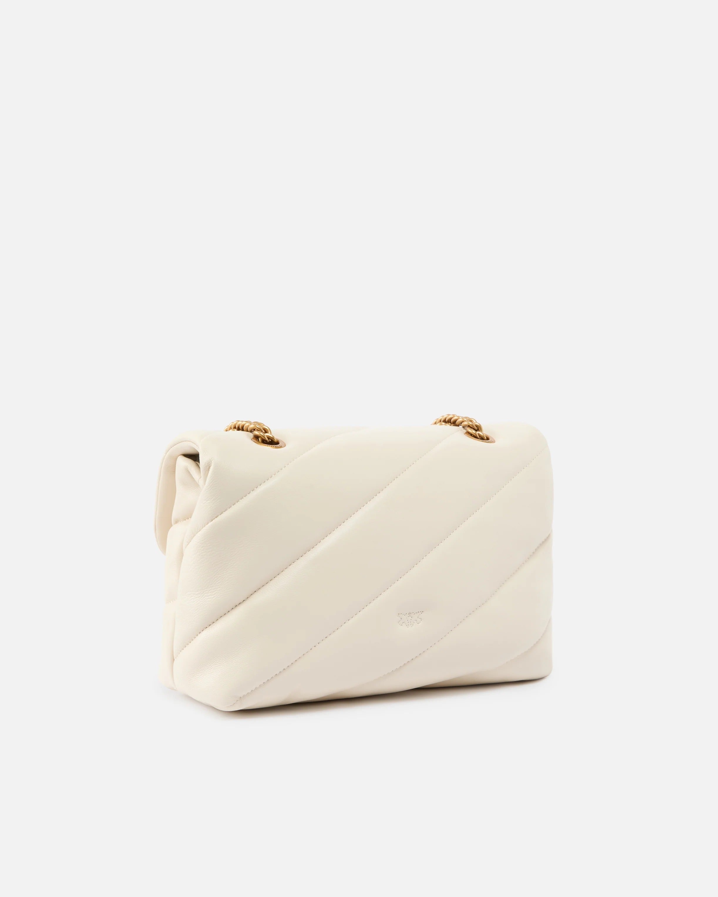 Pinko Love Puff Classic 100038 borsa Bianco Antique Gold