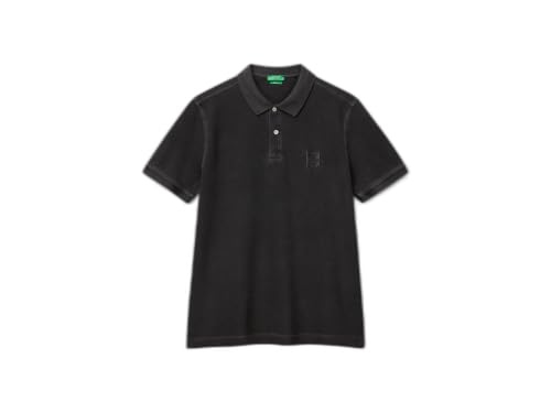 Benetton 3089u302d polo uomo cotone organico arancione