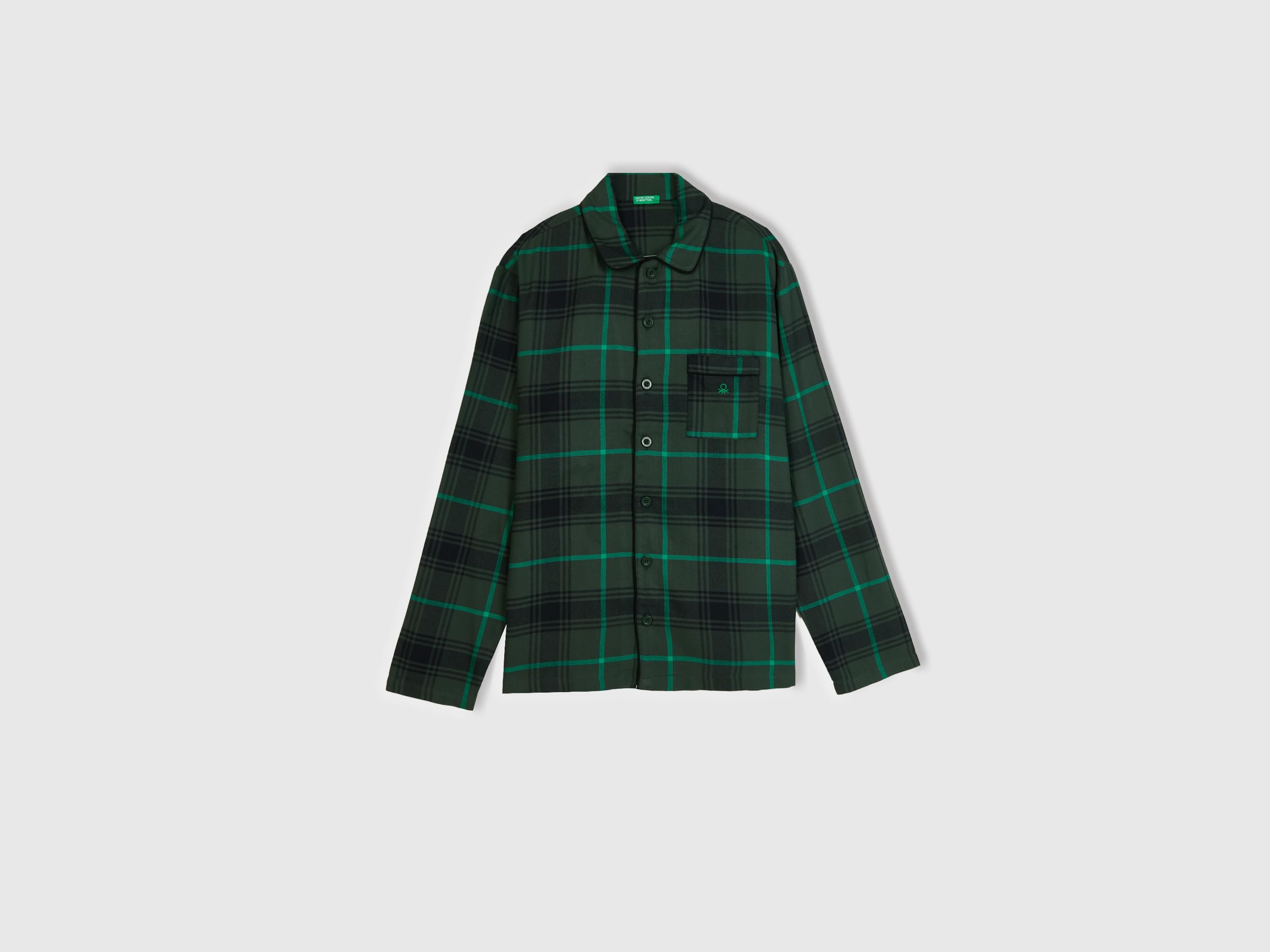 Benetton 43UL4P00A Set Pigiama Uomo S Flanella