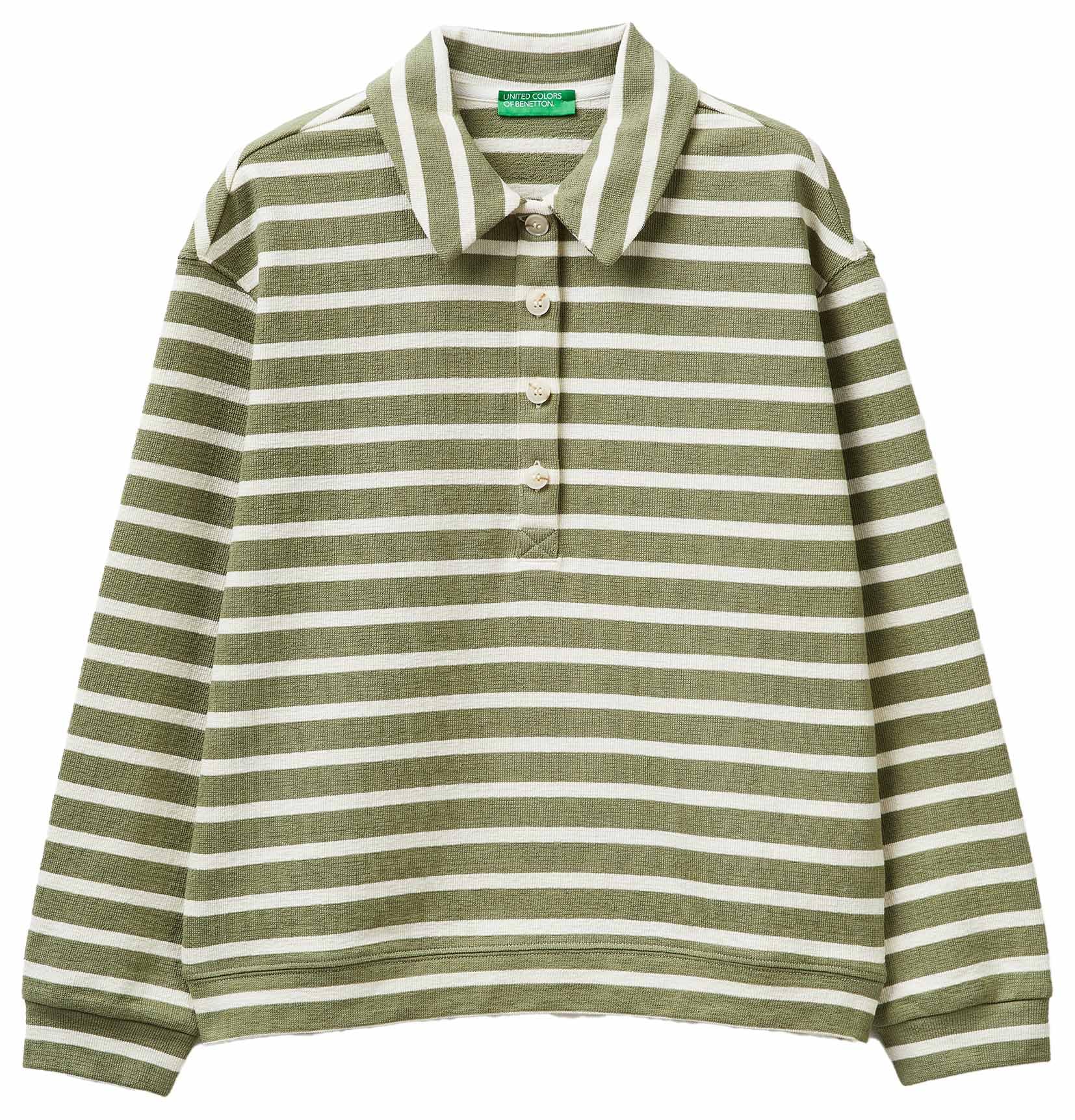 United Colors of Benetton 3PNUD3018 Polo Donna Panna
