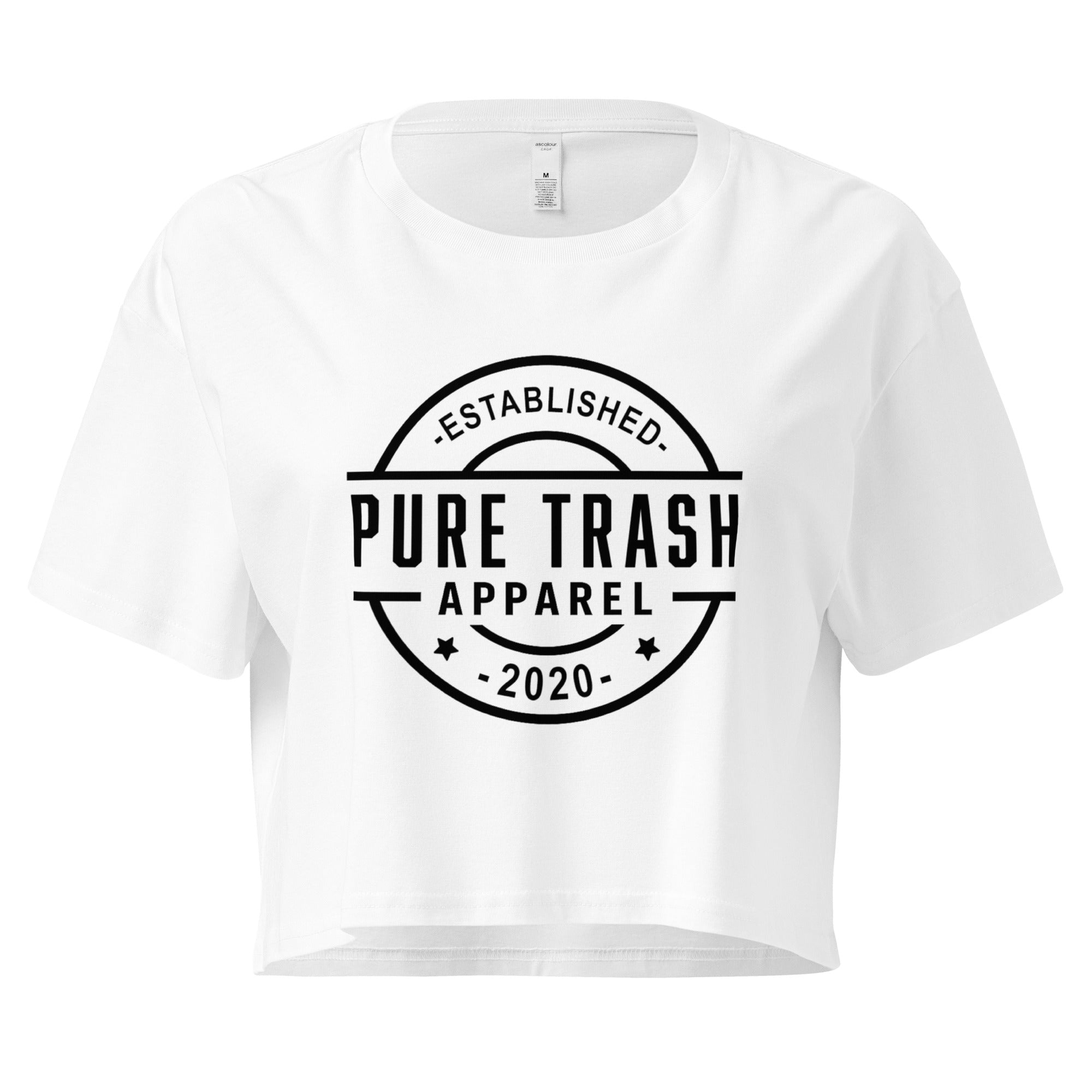 Pure Trash Collection Established Crop Top Donna Bone M cotone