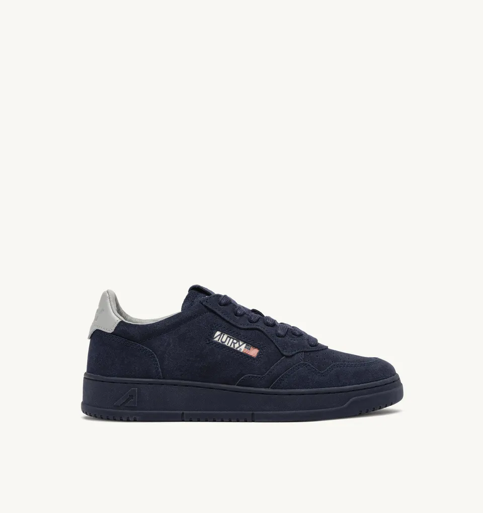 Autry Medalist Low AULM-OH07 sneaker uomo navy pelle scamosciata