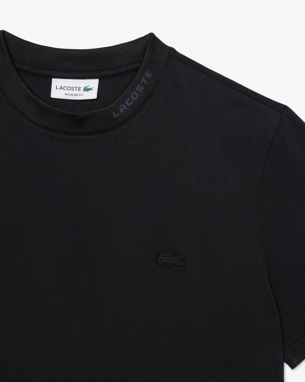 Lacoste TH5060 T-Shirt Uomo Nero Piquet Cotone
