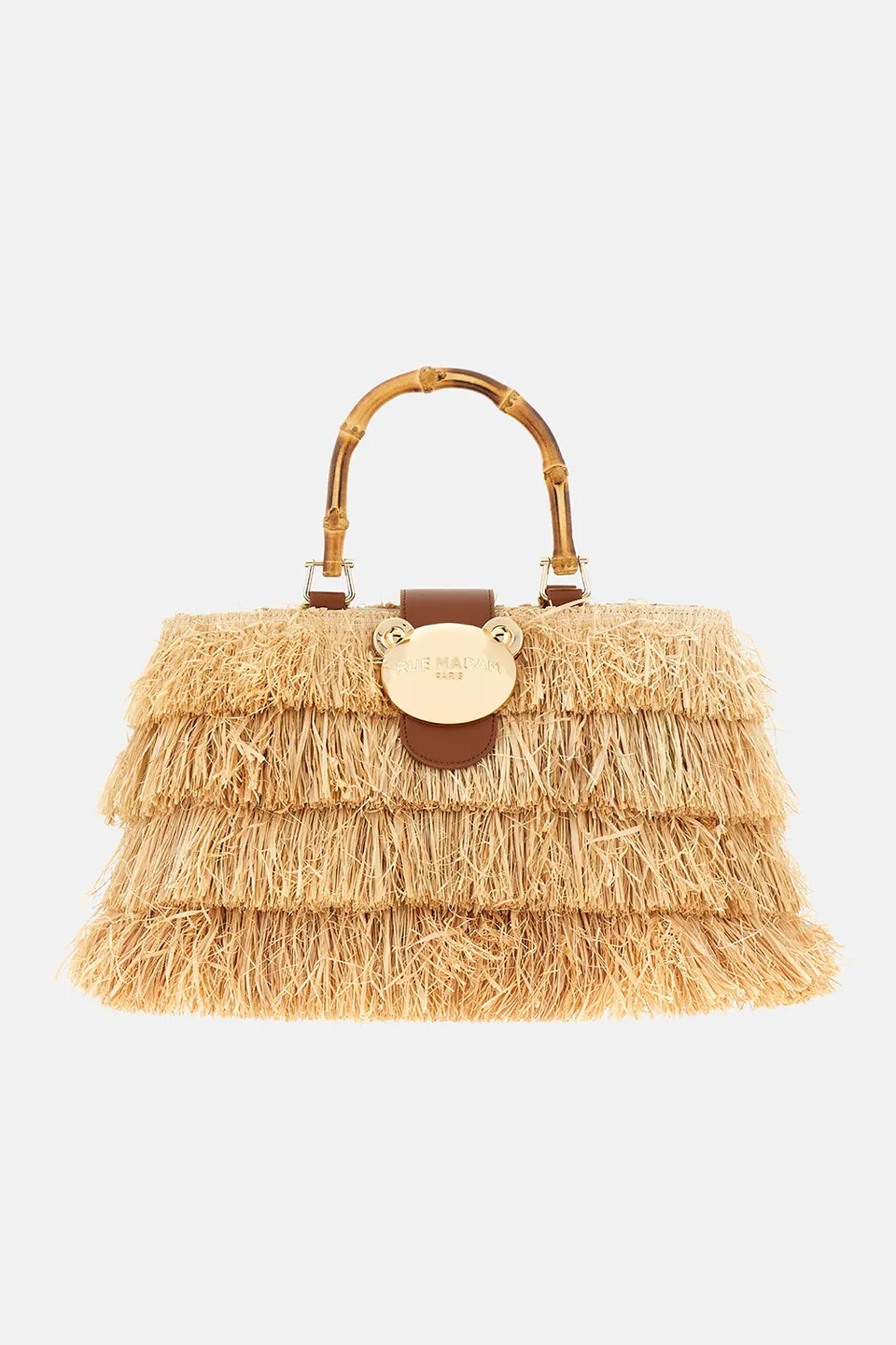 Rue Madam Riad Fringes 1555 Secchiello Donna Natural Raffia