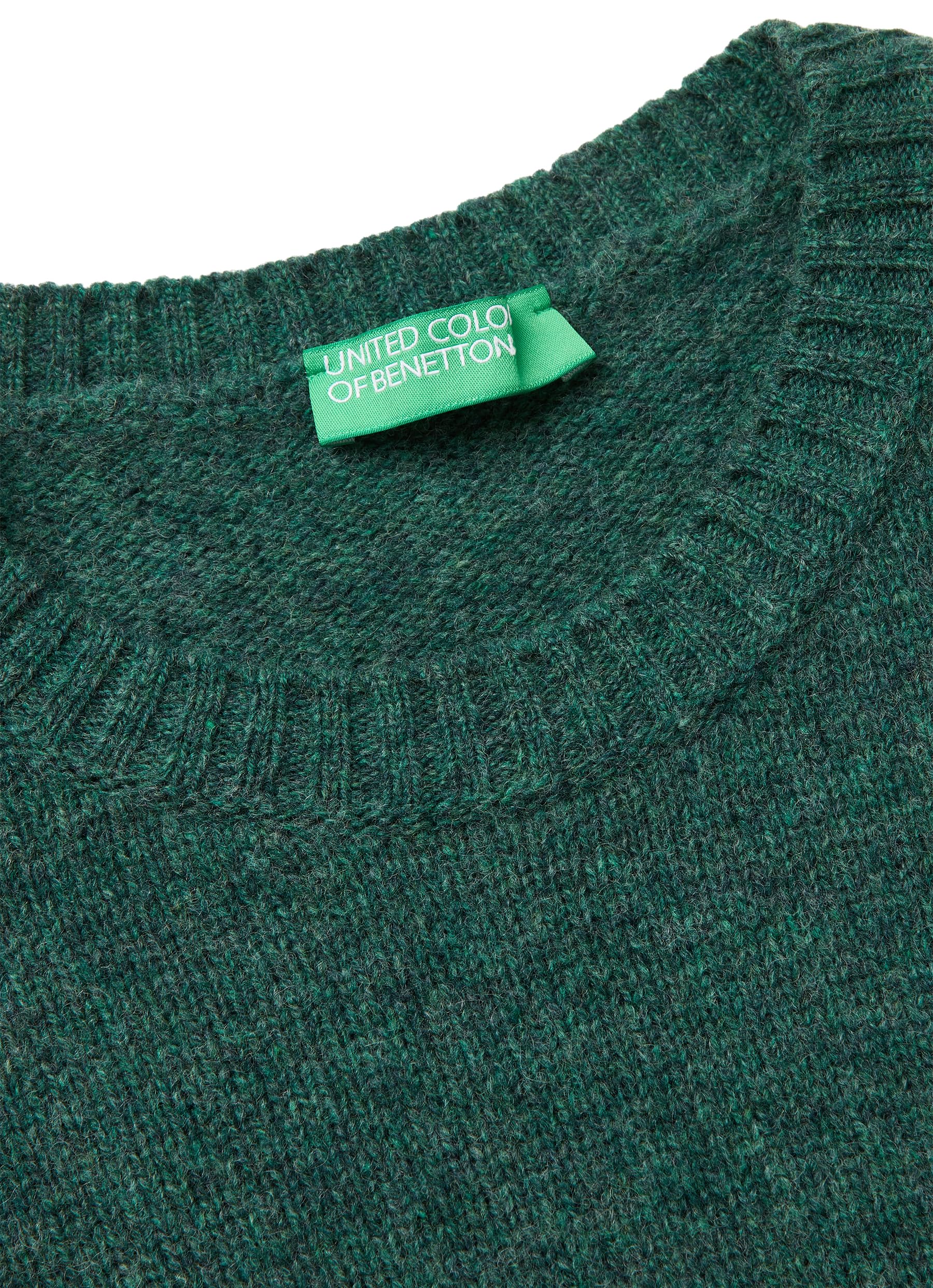 Benetton Maglieria Maglia Donna Girocollo Regular Tinta Unita