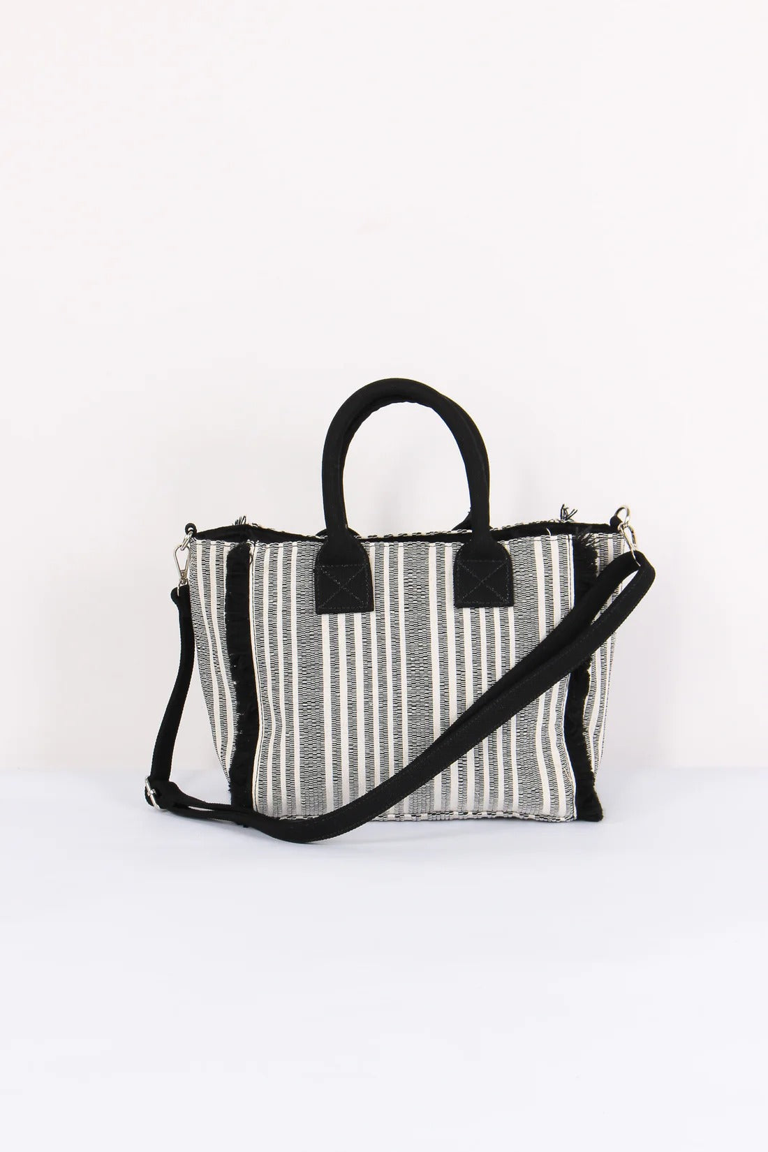 Gaelle Paris GAACW03191 shopper nero righe cotone