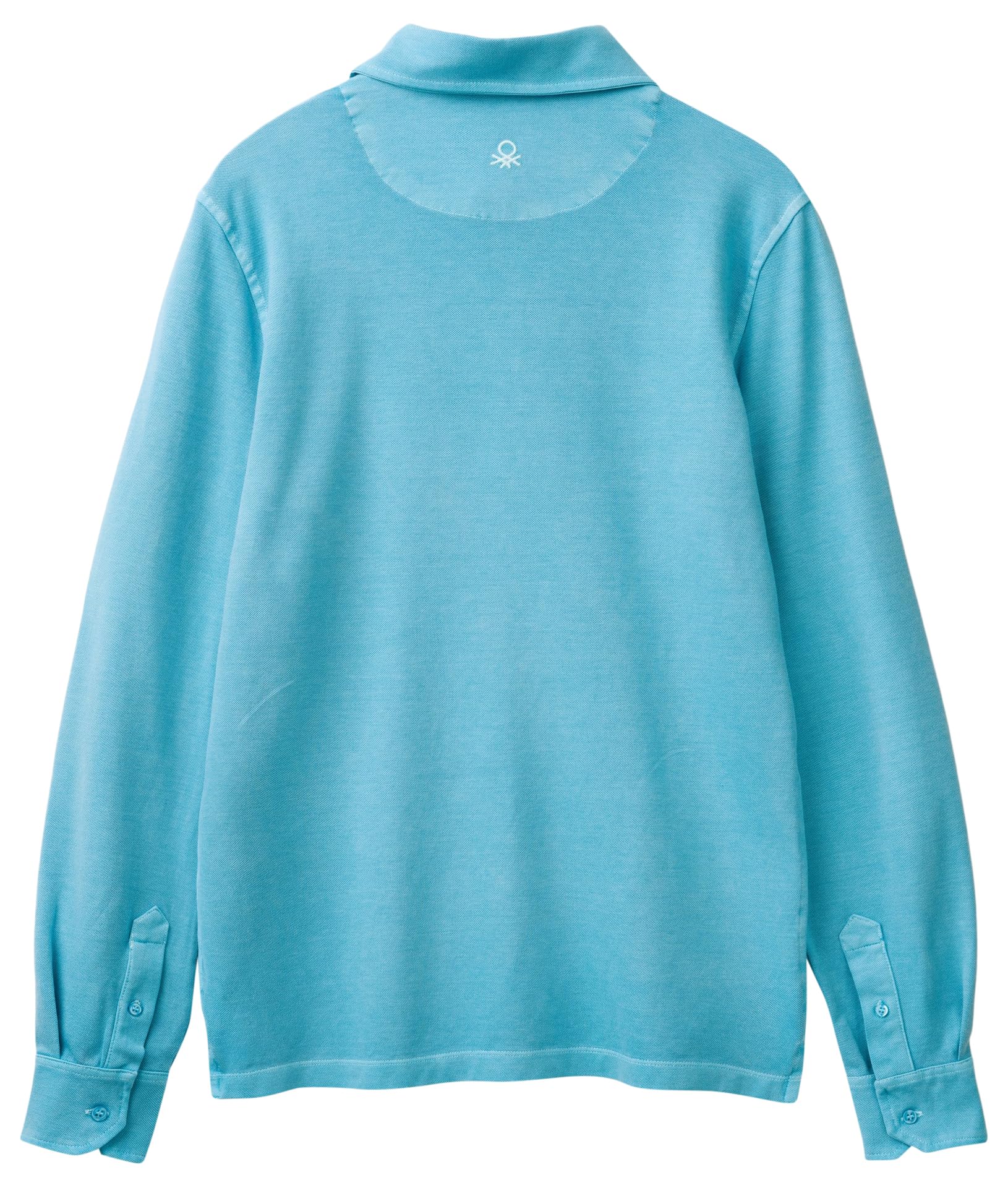 Benetton Polo Uomo XXL Piquet Cotone Blu