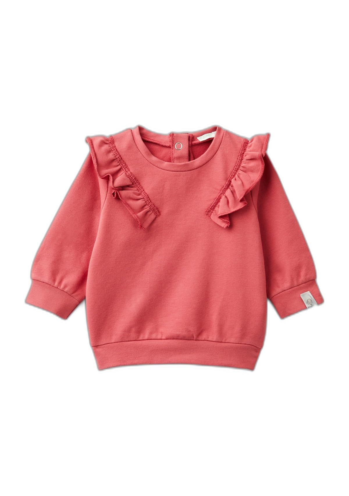 Benetton Felpa cappuccio bimba rouges taglia 50 12 mesi
