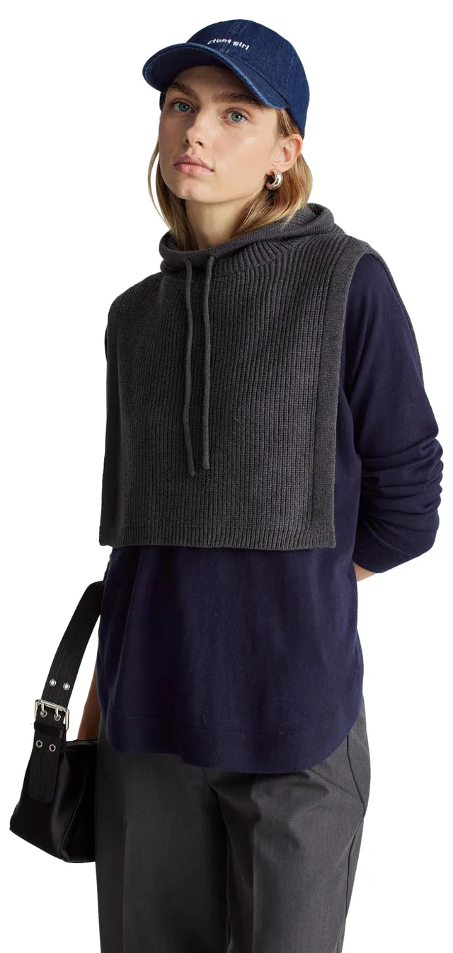 Benetton Maglieria 1y6sd10eg Maglione Donna Girocollo Cotone Lana