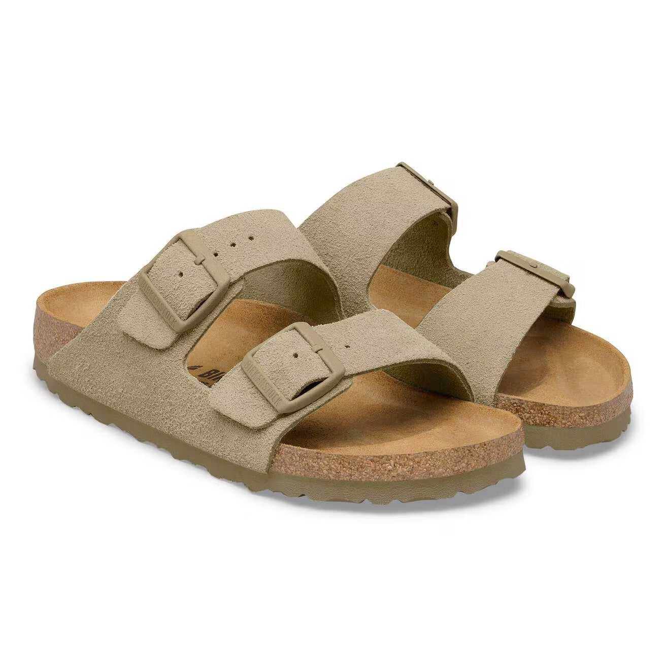 Birkenstock Arizona 1032061 ciabatta uomo faded khaki pelle