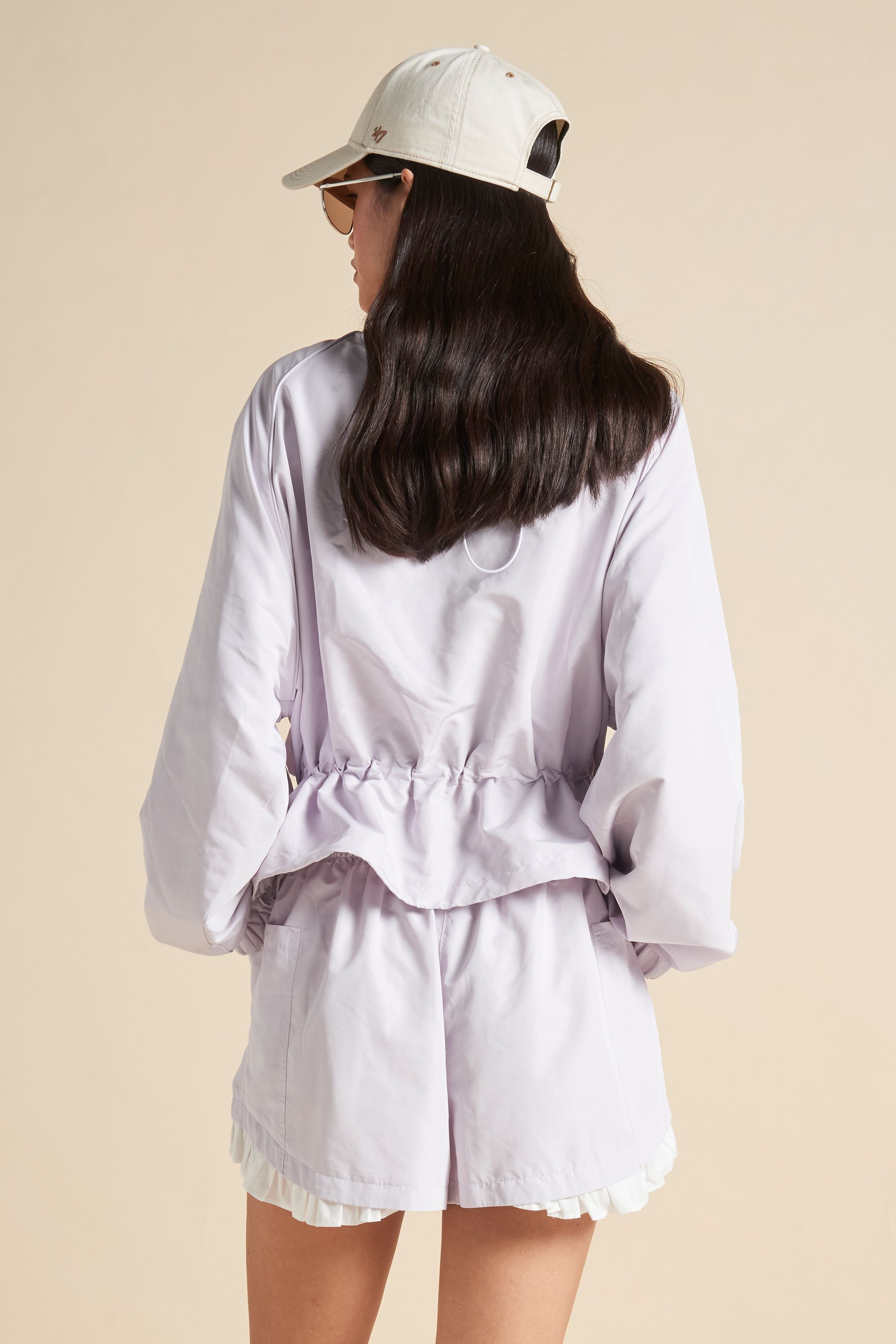 Karen Walker Devant Jacket giacca lilla tecnica