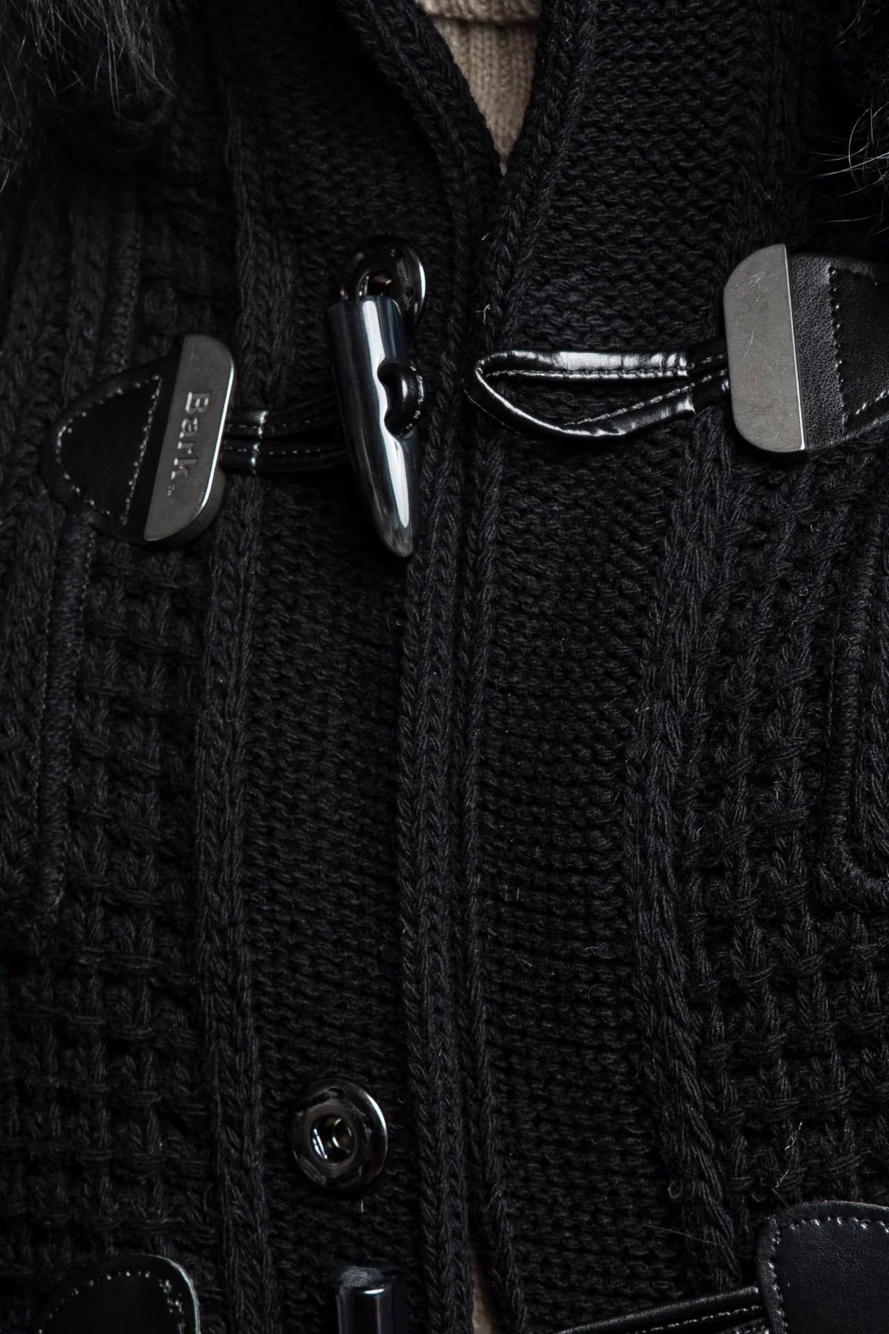 Bark 8001/C Giubbotto Uomo Nero misto lana murmasky