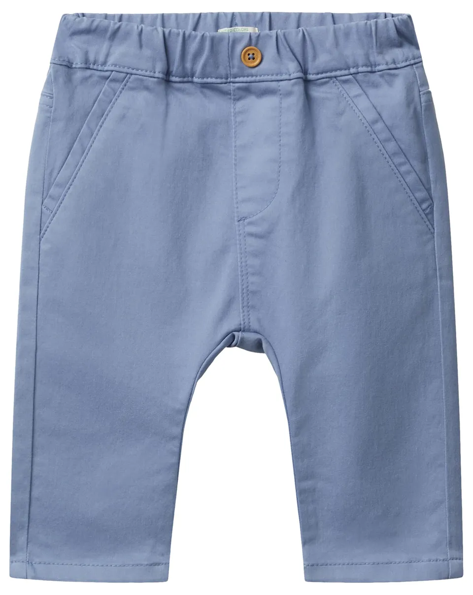 Benetton 4AU0AF018 Pantalone Cotone Blu 86 Bimbo Coniglietto