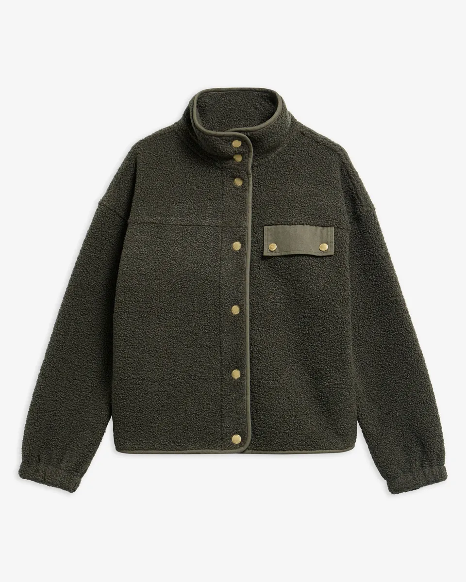 Barbour Mabel LFL0095 giacca pile olive donna