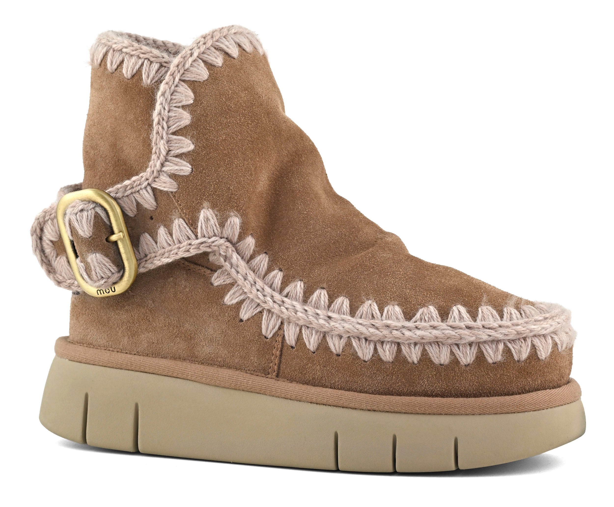 Mou Bounce Boot FW531020A stivaletto pink brown montone