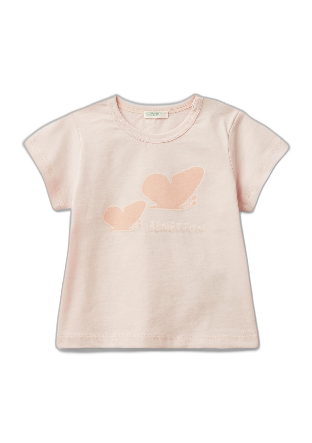 Benetton Baby T-Shirt 50 Bianco Cotone Grafica
